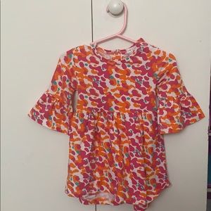Toddler girls splatter paint dress